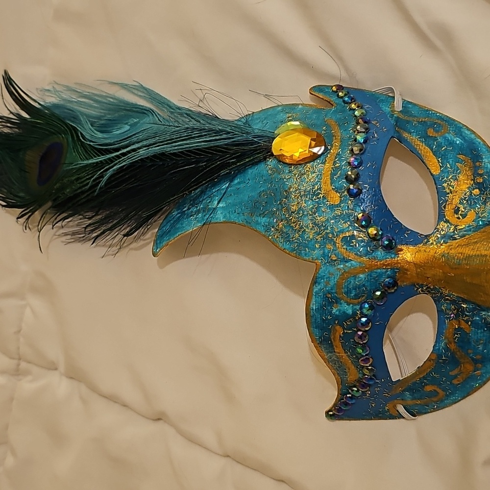 Homemade Peacock Masquerade Mask